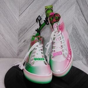 Ground Up' Wicked High Top Sneakers Sz: US 9.5 Women's Green/Pink